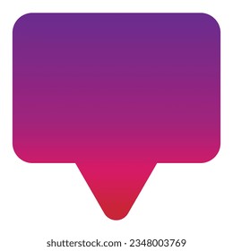 icono de charla de estilo de degradado aislado en fondo blanco