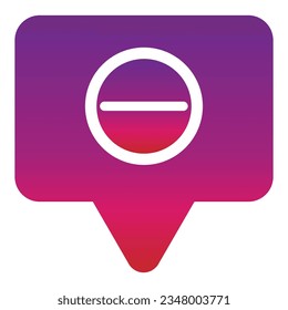 icono de charla de estilo de degradado aislado en fondo blanco
