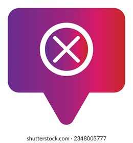 gradient style talk icon isolated on white background