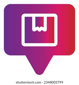 icono de charla de estilo de degradado aislado en fondo blanco