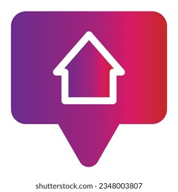 gradient style talk icon isolated on white background