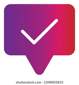 gradient style talk icon isolated on white background