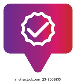 icono de charla de estilo de degradado aislado en fondo blanco
