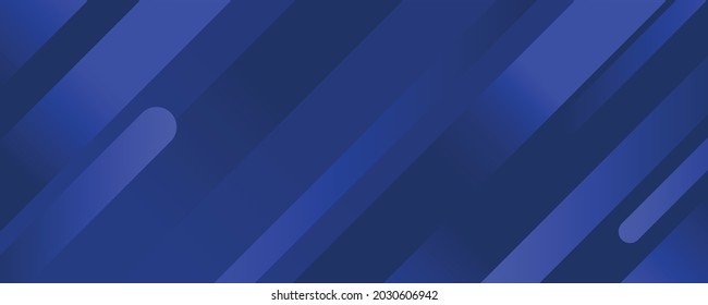 Gradient style techno dynamic blue lines modern Horizontal background Vector illustration. Minimalist Website header backdrop