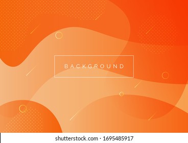 Gradient style wavy shapes background - Abstract background design