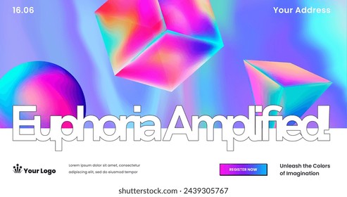 Gradient style youtube cover template vector design in eps 10