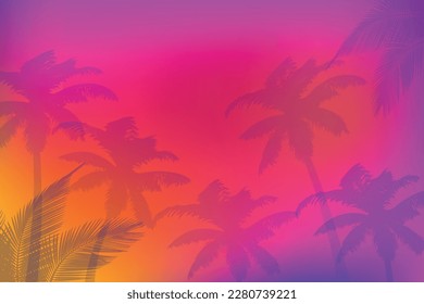 Gradient summer background for video calls