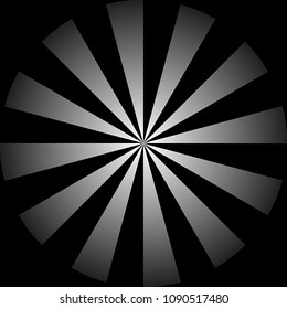 Gradient sunburst effects that can be used with any vector illustration.