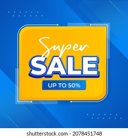 Gradient super sale background design