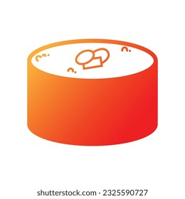 Gradient Sushi icon. Sushi vector icon. Sushi vector icon