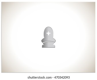 Gradient Symbol of Bishop (chess figure) in Vector Format