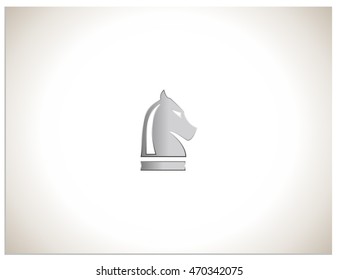 Gradient Symbol of Horse (chess figure) in Vector Format