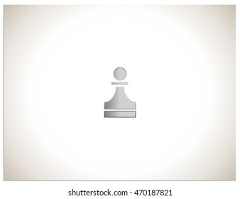 Gradient symbol of pawn (chess figure) in vector format