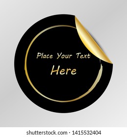 Gradient Tag, Peel Off Sticker, Space For place Your text, Used for price tag, Promotion, Web Decoration, Vector Illustration