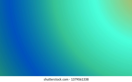 Gradient Teal Background. For Futuristic Ad, Booklets. Vector Illustration.