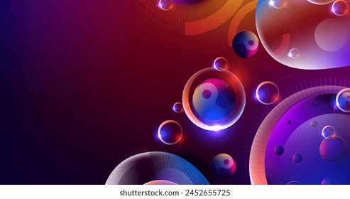 Gradient tech futuristic background vector design in eps 10