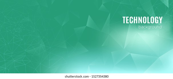 Gradient Technology Abstract. Data Flow. Green Dots Network. Magic Triangles Background. Technology Business. Cyan Data Stream. Teal Depth Network. Light Polygonal Background. Teal Big Data.