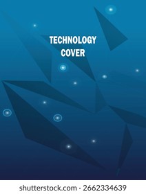 Gradient technology brochure templet background