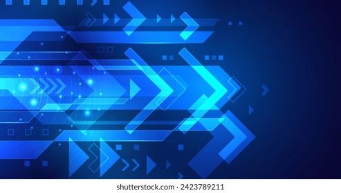 Gradient technology futuristic background vector design in eps 10
