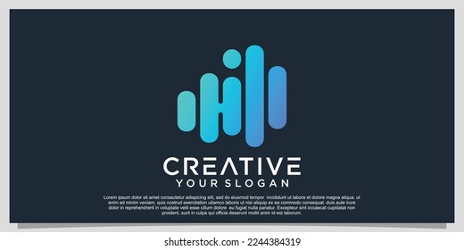 Gradient technology logo design with unique concept Premium Vector Part 7