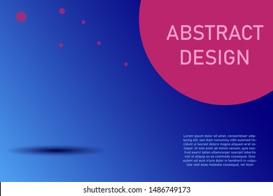 Gradient template, Blue Background, dynamic shape, vector.