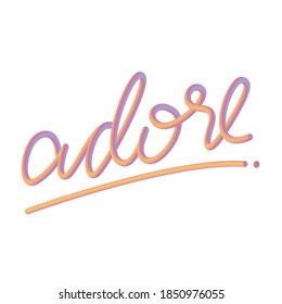 Gradient Texts For Valentine's Day - Adore