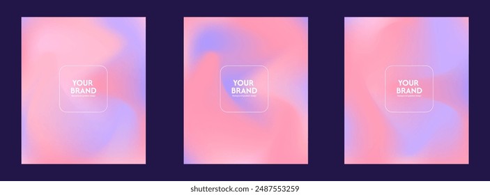 Gradient texture cover design. Luxurious background in soft pastel colors. in eps 10