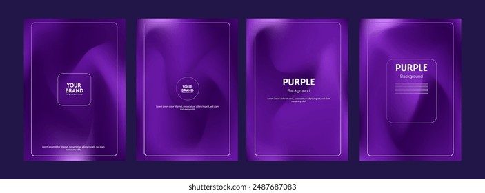 Gradient texture dark purple cover design. Luxurious background with soft texture colors. in eps 10