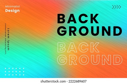 Gradient Texture with Minimalist Design Theme. Vector Background can be used as Cover Design, Magazine, Web, Game and Event Celebration.
