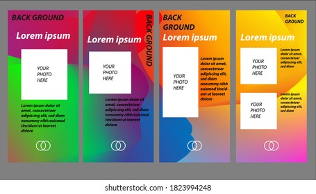 Gradient themed abstract flyer background. perfect to use for backgrounds, flyers, banners, etc.