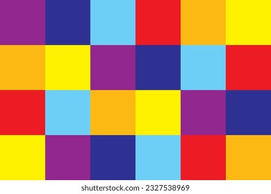 Gradient tile of pattern vector. Design mosaic of square colorful. Design print for illustration, texture, textile, rendering, wallpaper, background. Set 4