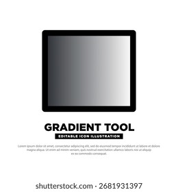 Gradient tool icon vector design. tool for design. Design element. Gradient tool silhouette. Design tool icon vector illustration
