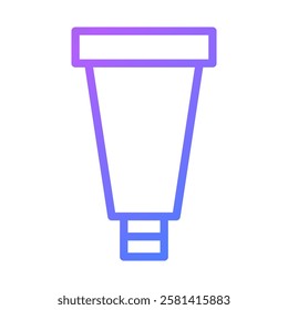 Gradient Toothpaste Tube Icon Minimal Illustration