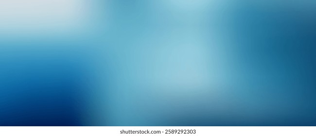 Gradient of Tranquil Blue Tones, smoothly transitioning from light sky to deep ocean, ideal for a calming backdrop or a sophisticated design element