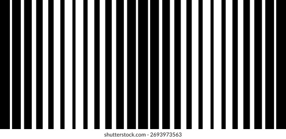Reticulado de transição de gradiente. Textura de gradação de meio-tom listrada. Plano de fundo do padrão de repetição. Linhas paralelas verticais pretas finas a grossas. Efeito de ilusão geométrica e óptica vetorial. Não é IA