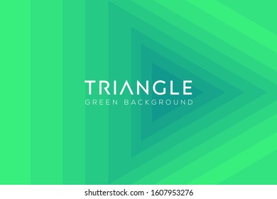 Gradient triangle background in green for social media, banners, and backgrounds