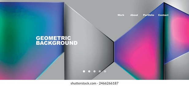geometrischer Minimal-Bildschirmhintergrund des Dreiecks mit Gefälle