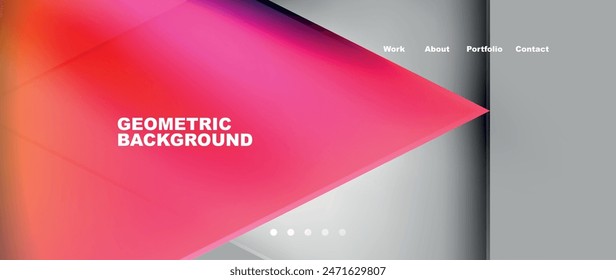 Fondo de pantalla mínimo geométrico de triángulo degradado