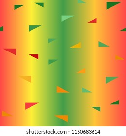Gradient triangle pattern. Seamless vector
