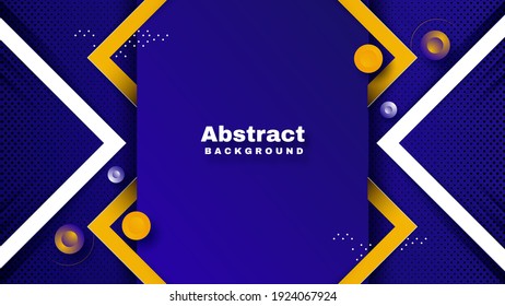 Gradient triangles background. Abstract 3d paper cut and halftone comic style. Vector illustration for design.