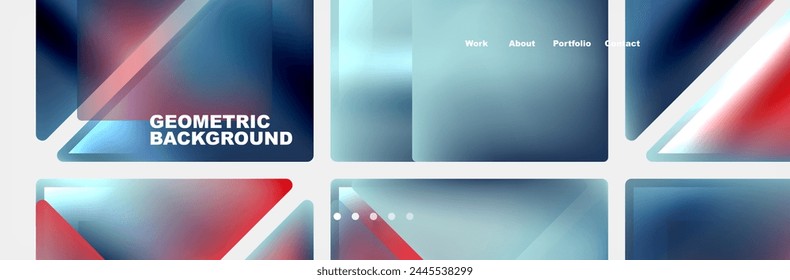 Gradient triangles composition with bright fluid colors. Vector Illustration For Wallpaper, Banner, Background, Card, Book Illustration, landing page