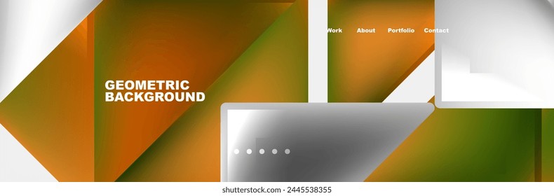 Gradient triangles composition with bright fluid colors. Vector Illustration For Wallpaper, Banner, Background, Card, Book Illustration, landing page