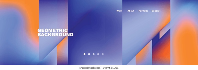 Gradient triangles composition with bright fluid colors. Vector Illustration For Wallpaper, Banner, Background, Card, Book Illustration, landing page