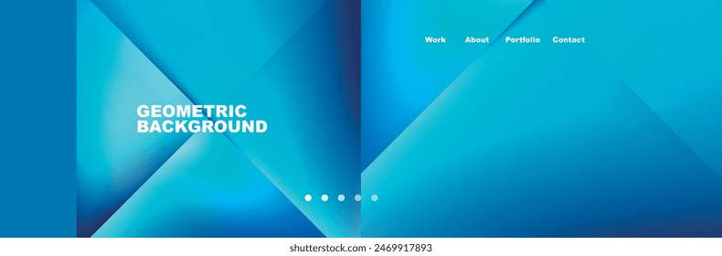 Gradient triangles composition with bright fluid colors. Vector Illustration For Wallpaper, Banner, Background, Card, Book Illustration, landing page