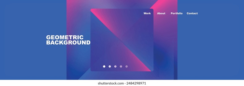 Gradient triangles composition with bright fluid colors. Vector Illustration For Wallpaper, Banner, Background, Card, Book Illustration, landing page