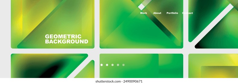 Gradient triangles composition with bright fluid colors. Vector Illustration For Wallpaper, Banner, Background, Card, Book Illustration, landing page