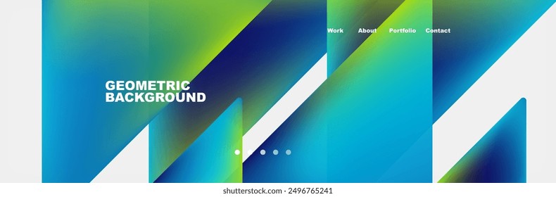 Gradient triangles composition with bright fluid colors. Vector Illustration For Wallpaper, Banner, Background, Card, Book Illustration, landing page