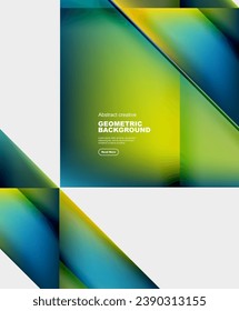 Gradient triangles vector abstract background