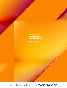 Gradient triangles vector abstract background