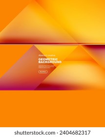 Gradient triangles vector abstract background